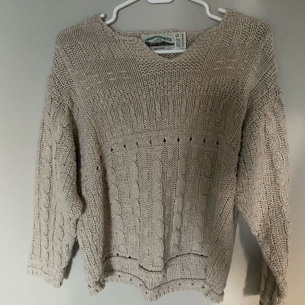 Aran Crafts Cream Women's Sweater - Picture 3 of 5